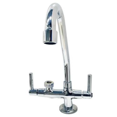 Imagem de Torneira com Saída Maquina de Lavar Cozinha Pia Bancada - MR BANHO