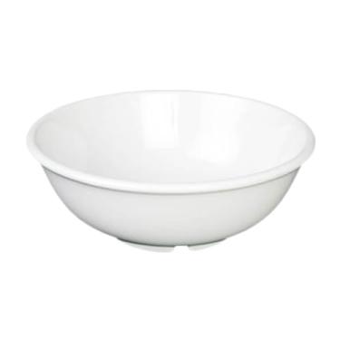 Imagem de A-to-Z Supply Tigela de salada CR5807W, 947 ml, 19 cm de diâmetro, resistente à quebra, pode ser lavada na lava-louças, melamina, branca, sem BPA, NSF, pacote com 12