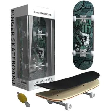 Imagem de YILUYUANLANOPR Wooden, pro Fingerboard 29mm Mini handboard、Premium Fingerboard Ideal for Dexterity maneuvers (Wrestling)