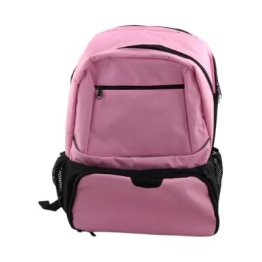 Imagem de simhoa Bolsa de tênis de mochila de badminton grande capacidade com gancho de gancho de gancho de tênis de tênis para squash viagens de racquetball, Rosa