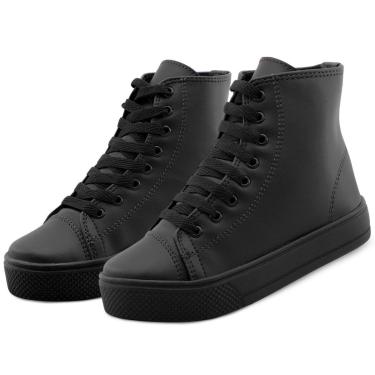 Imagem de Tênis Infantil Esportivo Menino E Menina Botinha Preta Mz Shoes-Unissex