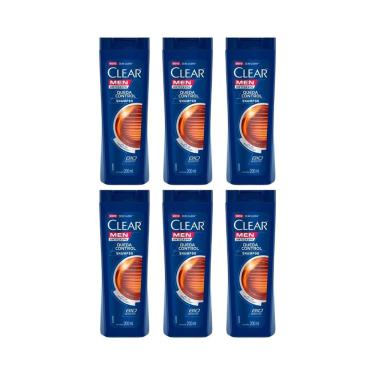 Imagem de Shampoo Clear 200Ml Controle Queda Men-Kit C/6Un