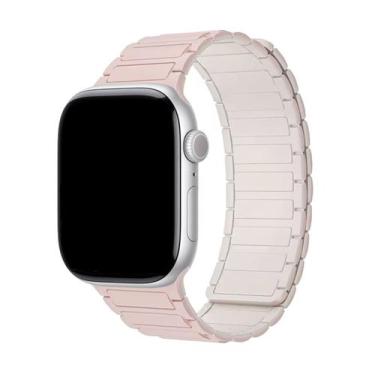 Imagem de Pulseira Elos Silicone Compatível Com Apple Watch - Baú do Viking, Ros