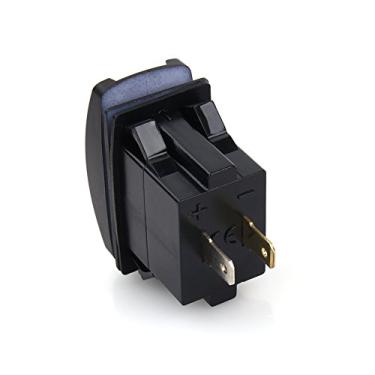 Imagem de 3.1a Carregador de Carro USB Duplo, LED Azul, Cobertura à Prova D'água, Ajuste Universal para, Plástico ABS, GPS, Telefone, Tablet, Câmera, Mp3, 12-24V