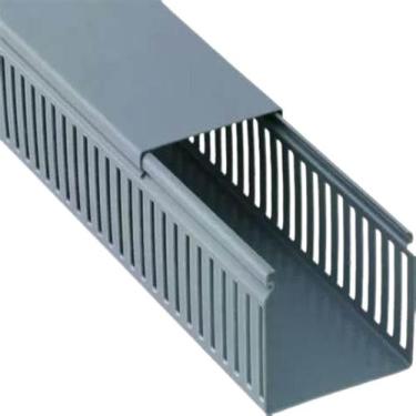 Imagem de Canaleta Recorte Fechado Cinza 50x80mm 1,5 Metro 024758 - Elesys - Ely