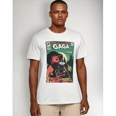 Imagem de Camiseta Lady Gaga The Joanne Era Cantora - Loja Dinka, 4, Branco