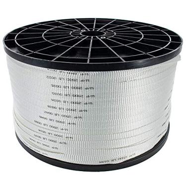 Imagem de Golberg – Fita de puxar de cabo de poliéster – Fita mule elétrica de conduíte branco – Fita de puxar profissional – Instalações elétricas, redes, cabos, fibra óptica (1,9 cm x 1,9 m)