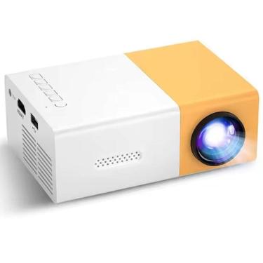 Imagem de Projetor Led 60 Polegadas Mini Portatil Full Hd 1080P Hdmi Usb Av 600 Lumens Multimidia Controle Remoto Cinema Em Casa