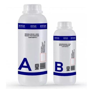 Imagem de Resina Epoxi Kit Cristal De Baixa Viscosidade Com 300 G - Bertan Resin