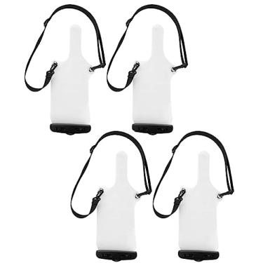 Imagem de Yrhrol Bolsa Impermeável Para Rádio Bidirecional Universal, 4 Peças, Portátil À Prova De Chuva Walkie Talkie Com Alça Ajustável, Compatível Motorola Kenwood Midland Uv-3R Uv-5R Px-888