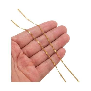 Imagem de Corrente Frisada De Aço Inoxidável De 2 Metros Para Colar DIY Pulseira