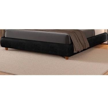 Imagem de Cama Japonesa Seo Queen material sintético Preto - Sallar Home