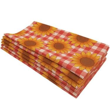 Imagem de 10 Toalhas 70x70cm Xadrez Tnt Estampado Decoração Festa - Fiber Tnt, G