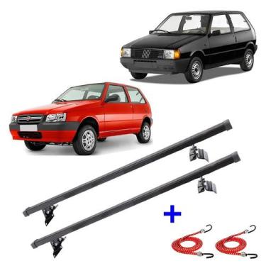 Imagem de Rack Teto Bagageiro Fiat Uno 2Porta 1986 A 2014 + 2 Elástico - Rack De