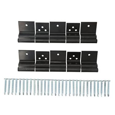 Imagem de Kit de dobradiça de fricção de porta de entrada RV para 5ª roda, trailer de viagem e motorhome - liga de aço preto - fácil instalação - encaixe de batente e porta