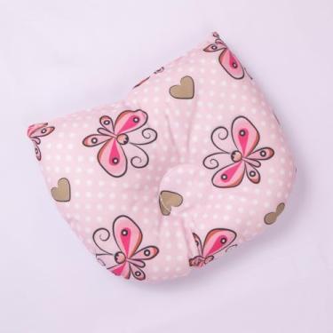 Imagem de Travesseiro Anatômico Bebê, Apoio de Cabeça com Estampas de Animais, 25x22cm, Fibra de Silicone (GIRAFA BABY)