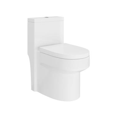 Imagem de Vaso Sanitário Monobloco Produzido Em Cerâmica Com Acessórios