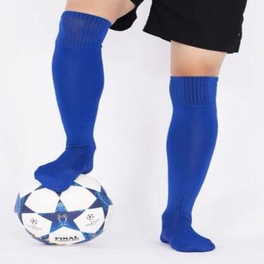 Imagem de 20 Pares Meiao de Futebol Infantil Jogador Profissional Meia de Futebo