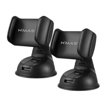 Imagem de Suporte de telefone para carro Trava de carro Ventosa Painel de vidro (2 Unids)