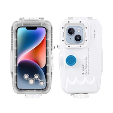 Imagem de Chusui 40M/131ft Capa de telefone à prova d'água Capa de mergulho para Smartphone Capa protetora subaquática com alça de pescoço com filtro vermelho Substituição de pano de limpeza para