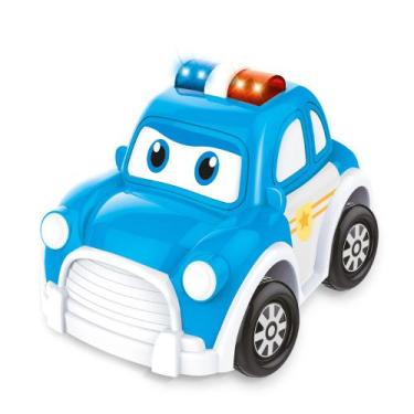 Imagem de Carrinho Polícia Musical Baby Land Infantil Anda Sozinho - Cardoso Toy