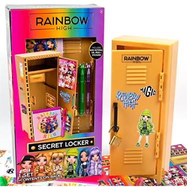 Imagem de Rainbow High Conjunto de papelaria Secret Locker, incluindo bloco de notas, adesivos de canetas de gel – Idades a partir de 6 anos