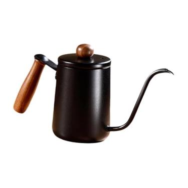 Imagem de ＫＬＫＣＭＳ Bule de Café com Bico de Pescoço de Ganso, preto, 600mL