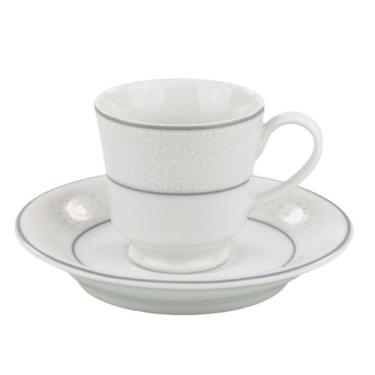Imagem de Xícara Chá Com Pires 200ml Porcelana Schmidt - Dec. Martha 2309, U