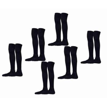 Imagem de KIT 6 Meião de Futebol Kanxa Profissional, Preto