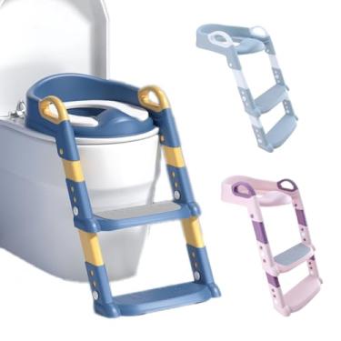 Imagem de Assento Sanitario Infantil Bebê Material Resistente e Antiderrapante para Maior Segurança(Azul)