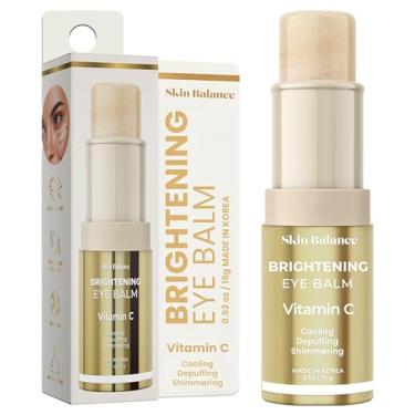 Imagem de Skin Balance Bálsamo para os olhos ultra brilhante com vitamina C – testado por dermatologistas, antienvelhecimento, cuidados com a pele coreana – reduz olheiras, inchaço e linhas finas – vegano
