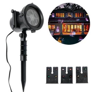 Imagem de Projetor Natal Led Natalino Laser Espeto Jardim 5W Bivolt