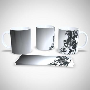 Imagem de Caneca de Porcelana Decorada 325ml Frases Religiosas - Generic