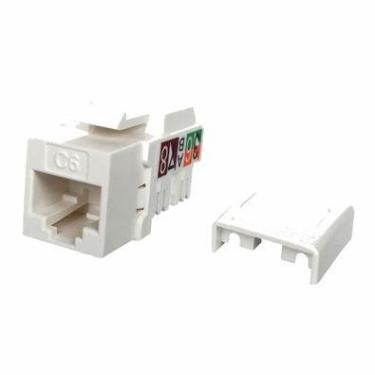 Imagem de 10x Conector Keystone Cat6 Fêmea Rj45 Tomada Gigabit