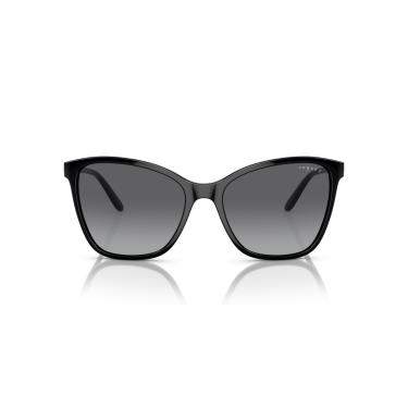 Imagem de Óculos de Sol Vogue Eyewear Polarizado 0VO5520S W44/T3 Tam 56 / Preto - Lentes Cinza Gradiente