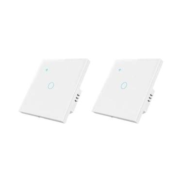 Imagem de Interruptor De Toque Para Escadas Com Painel De Vidro Inteligente Wi-F