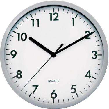 Imagem de Relogio de Parede Prata Redondo 20CM - Yangzi