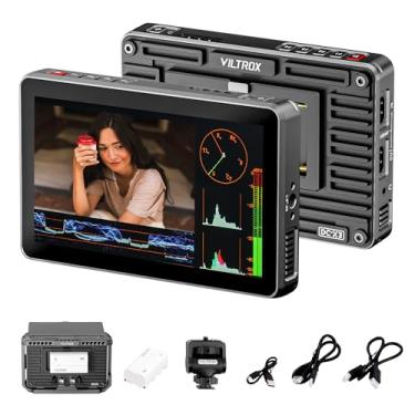 Imagem de VILTROX Monitor de campo de câmera DC-X3 6 polegadas 2000nits FHD 1920x1080 IPS tela sensível ao toque com 4K HDMI/3G-SDI Loop in/out, 3D LUTs Video Peaking Focus Assist Waveform, Cold Shoe Mount