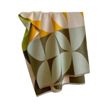 Imagem de Cachecol Poncho de Inverno Feminino em Caxemira - Estampa Floral - Xal