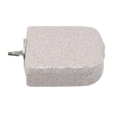 Imagem de Generic Dentes de boca molar poleiro brinquedo de salto plataforma fácil de instalar gaiola de pássaro poleiro para periquitos canários, Cinza