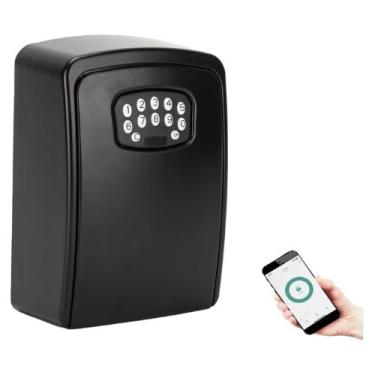 Imagem de Chaveiro Eletrônico Remoto Cofre De Chaves Preto