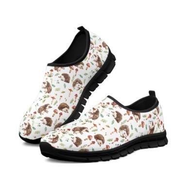 Imagem de xixirimido Tênis feminino sem cadarço, casual, cano baixo, antiderrapante, confortável, respirável para caminhada, tênis, Cogumelo ouriço, 37