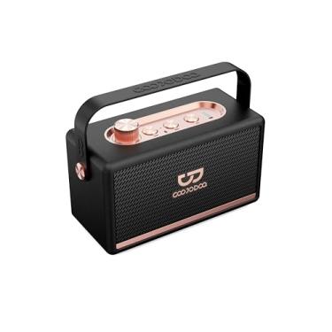 Imagem de Caixa de Som Portátil Bluetooth 5.3 - Som Stereo 360° com Grave Profundo, Rádio FM, USB/TF, AB4086 Preto