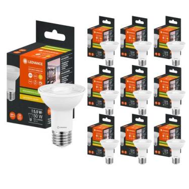 Imagem de Kit 30 Lâmpada led par20 dimerizavel 127v 5.5w 2700k branco quente 525