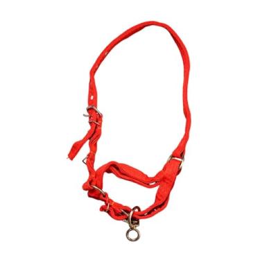 Imagem de IEUDNS Cabresto de treinamento de corda para cavalo, equipamento de treinamento equestre, focinheira de lona de fácil utilização, equipamento versátil para, L