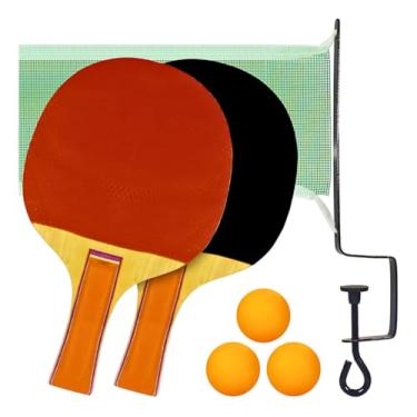 Imagem de Kit Ping Pong Tênis De Mesa 2 Raquetes + 3 Bolinhas + Rede