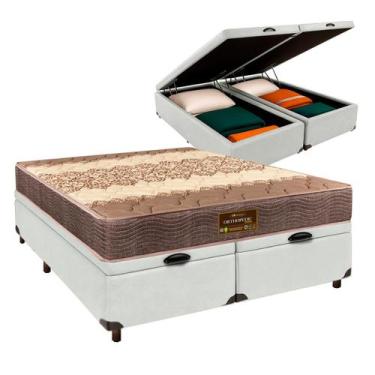 Imagem de Cama Box Bau Blindado Casal + Colchão D26 - Sankonfort
