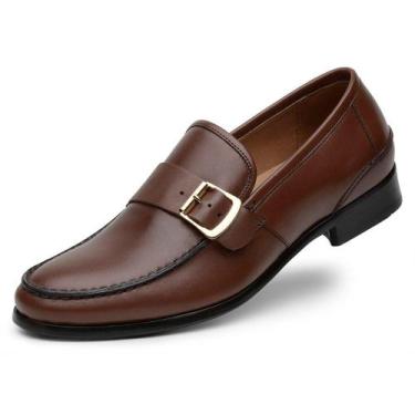 Imagem de Mocassim Argentino Masculino Couro Antiderrapante Casual - Jacometti, 