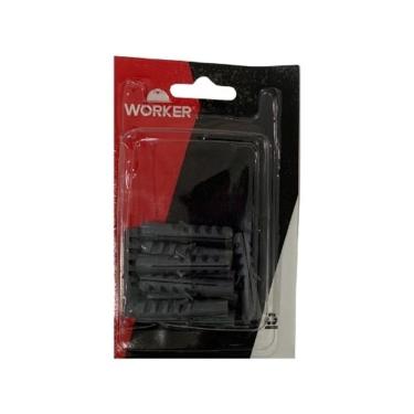 Imagem de Kit com 5 Buchas Plásticas de 10mm para Parede Maciça - Worker