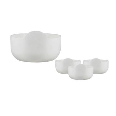 Imagem de Kit 4 Super Bowl Branco 475Ml Plástico Premium